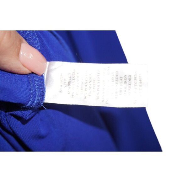 Connected Apparel Royal Blue Lace Gown - Size 14W - Elegant Formal Dress - Picture 10 of 13